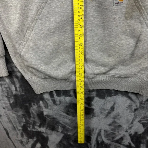 Carhartt Hoodie Mens Medium Gray Original Fit Midweight K121 Sweatshirt - Picture 4 of 8